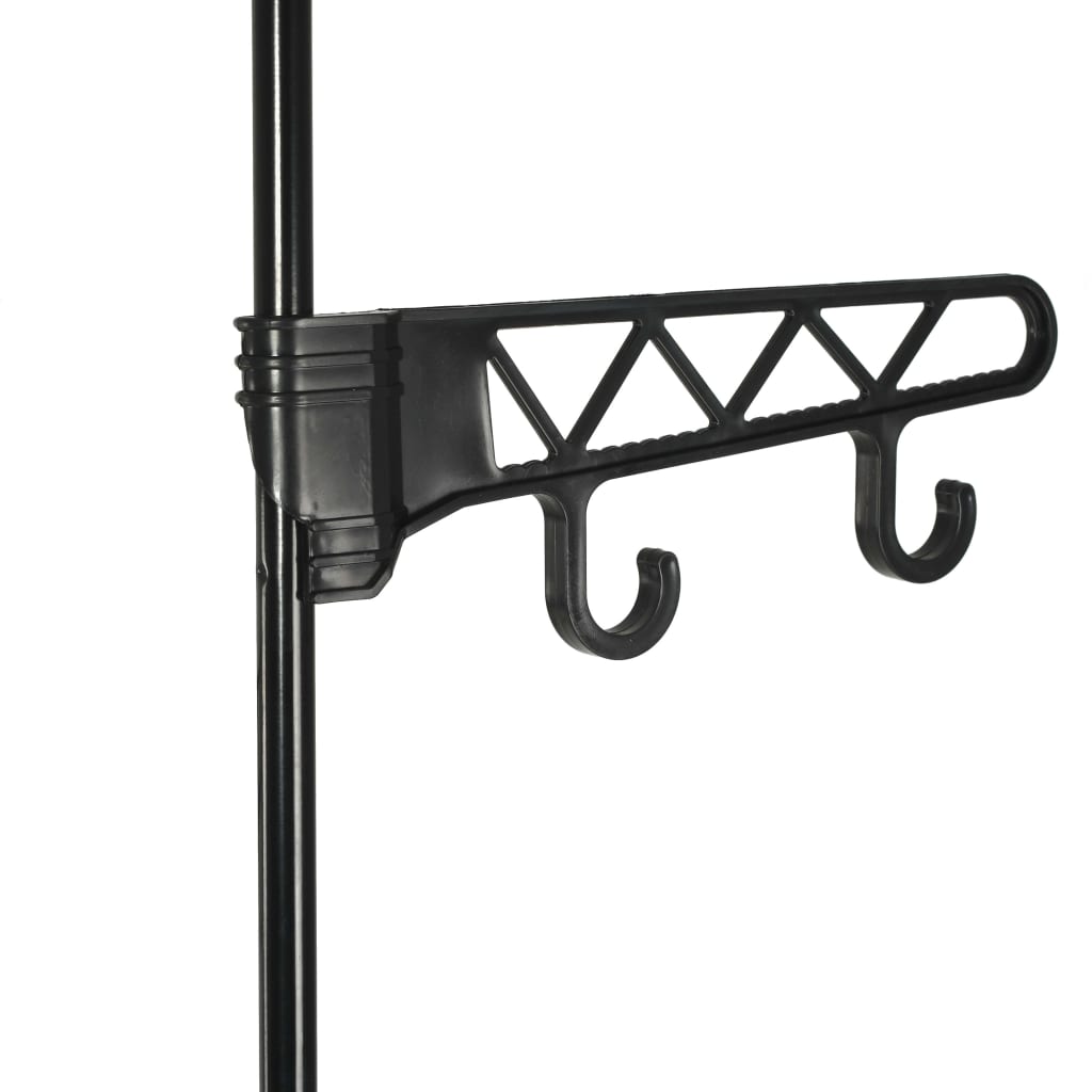 Clothes Rack Steel And Non-Woven Fabric 55X28.5X175 Cm Black