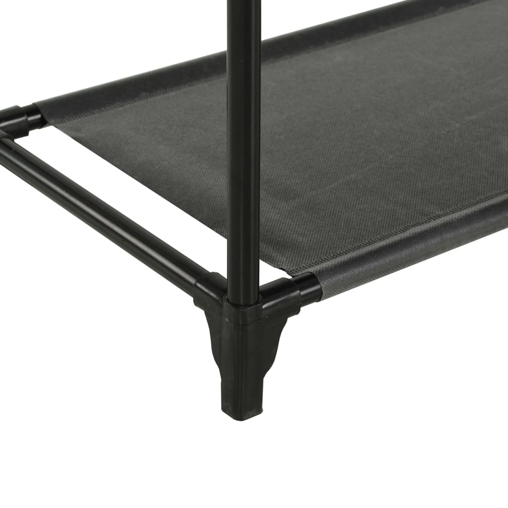 Clothes Rack Steel And Non-Woven Fabric 55X28.5X175 Cm Black