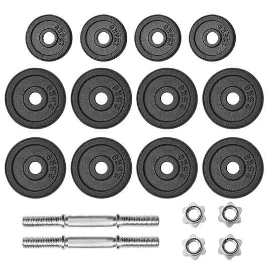 18 Piece Dumbbell Set Cast Iron