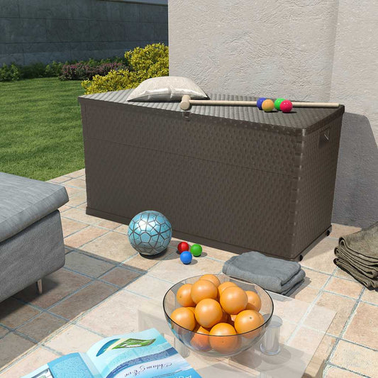 Garden Storage Box 120X56X63 Cm Pp Rattan