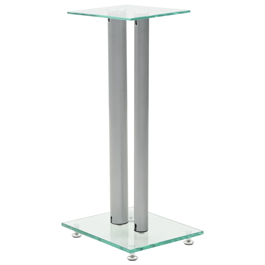 Speaker Stands 2 Pcs Tempered Glass Design