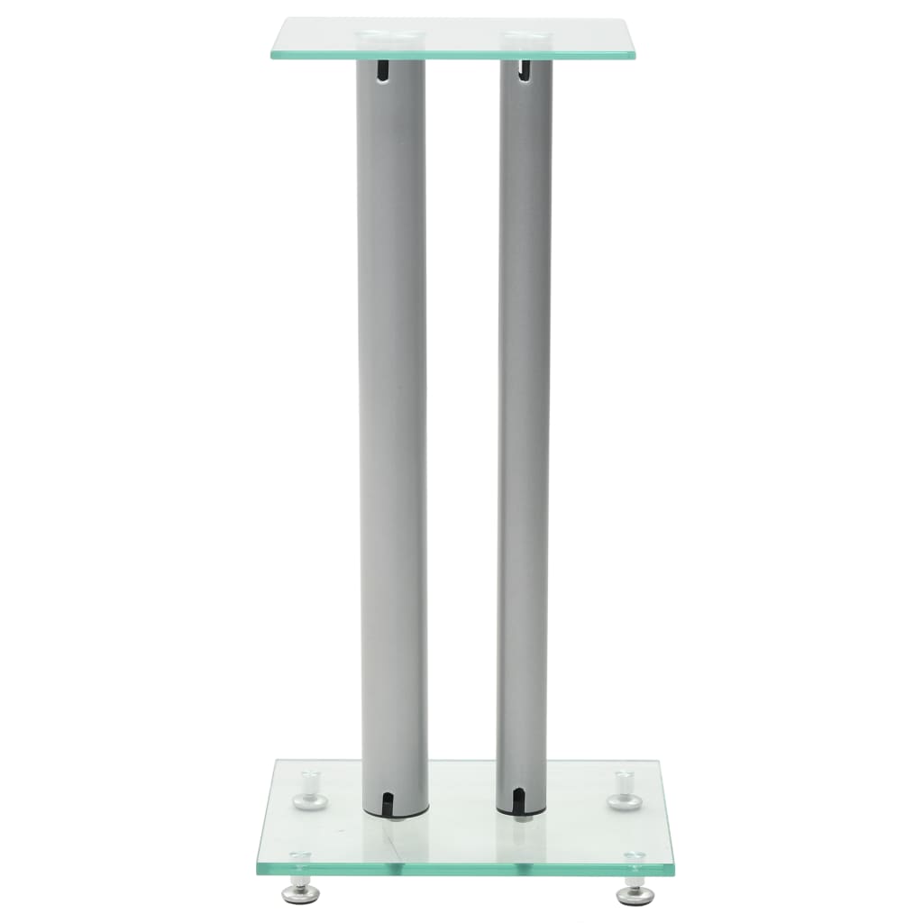 Speaker Stands 2 Pcs Tempered Glass Design