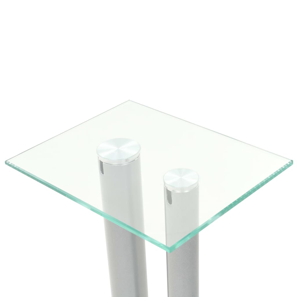 Speaker Stands 2 Pcs Tempered Glass Design