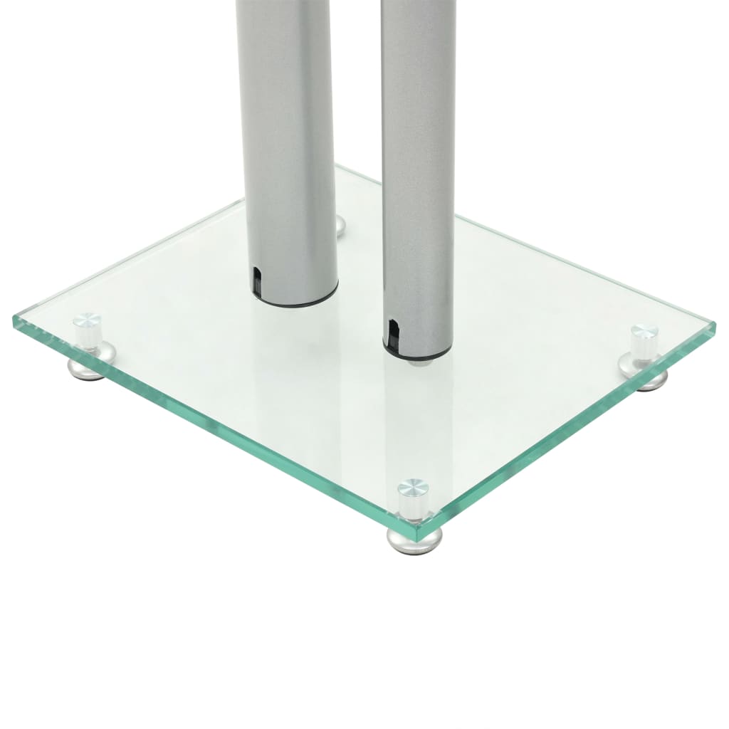 Speaker Stands 2 Pcs Tempered Glass Design