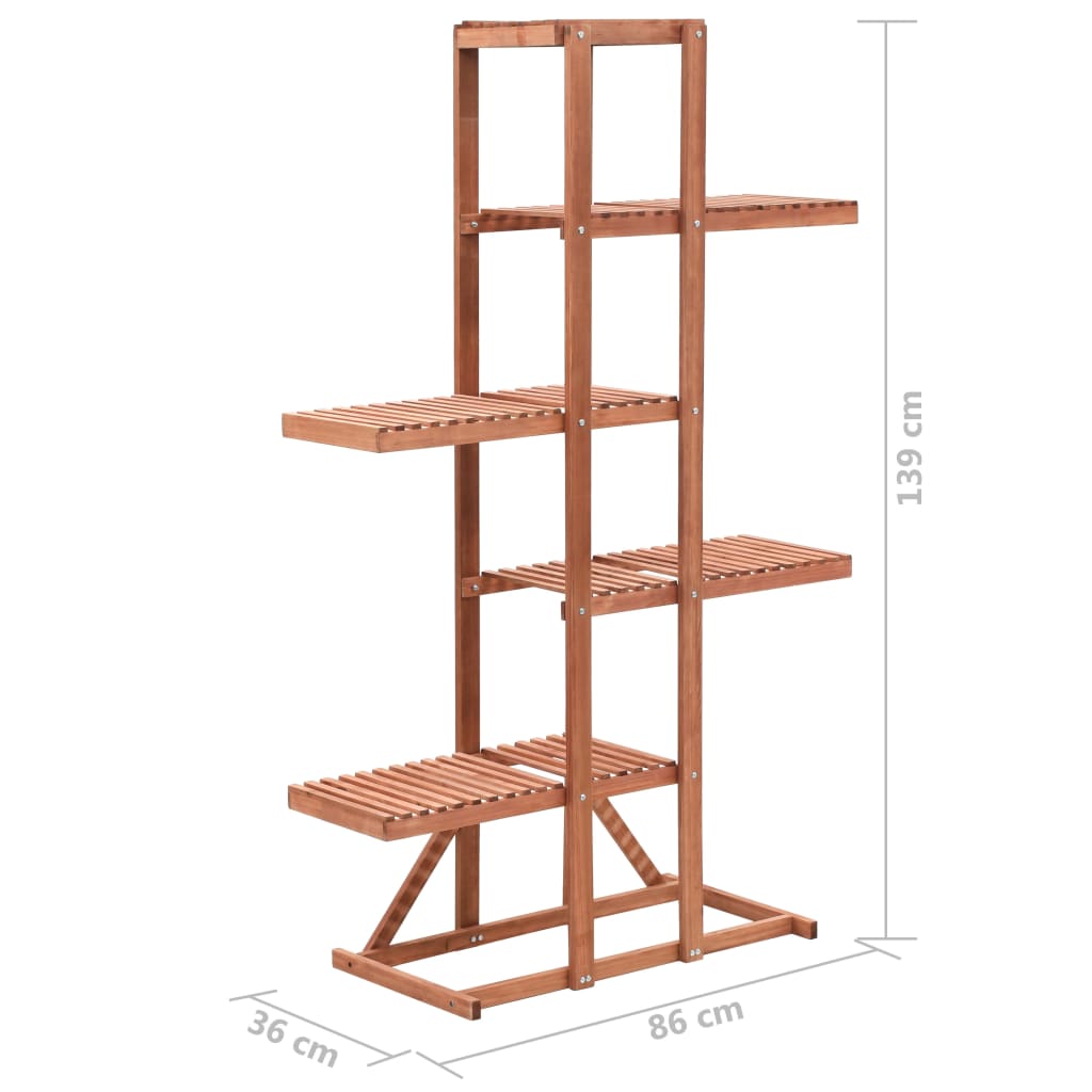 Plant Stand Cedar Wood 86X36X139 Cm