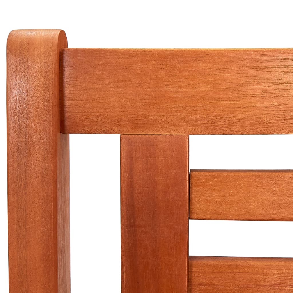 2-Seater Garden Bench 120 Cm Solid Eucalyptus Wood