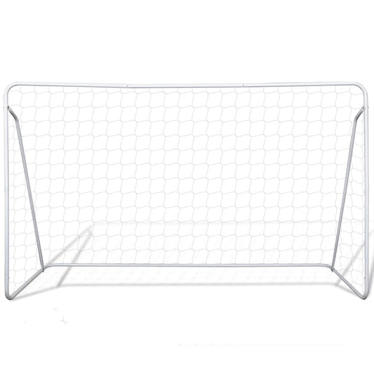 Soccer Goal Post Net Set Steel 240 X 90 X 150 Cm High-Quality