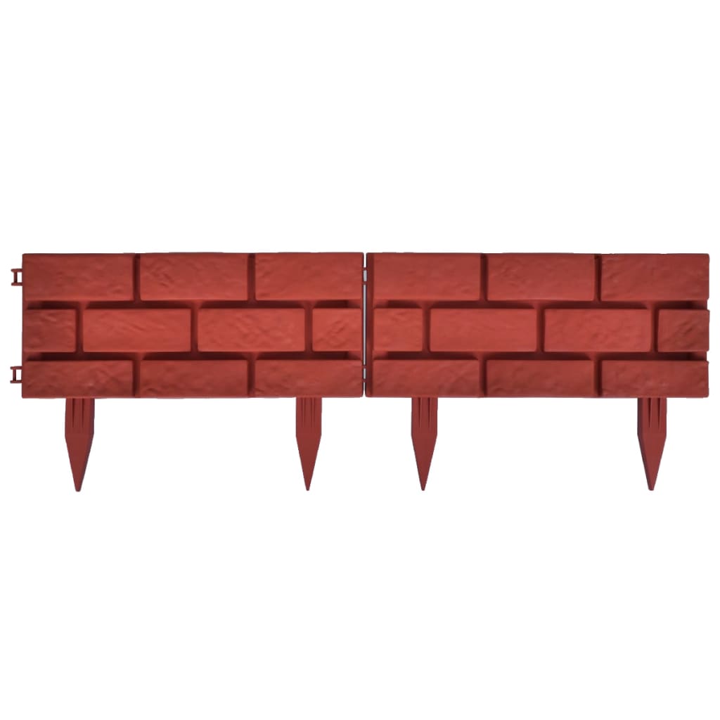 Lawn Divider With Brick Design 11 Pcs