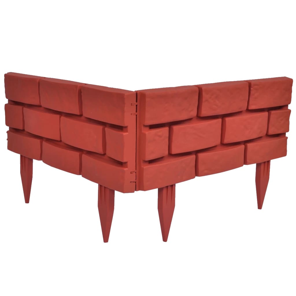 Lawn Divider With Brick Design 11 Pcs
