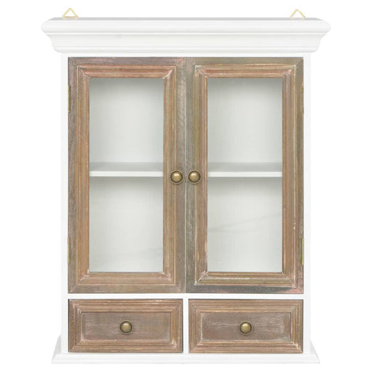 Wall Cabinet White 49X22X59 Cm Engineered Wood