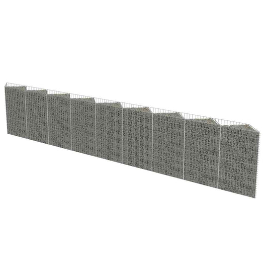 Gabion Wall Galvanised Steel 630X30X100 Cm