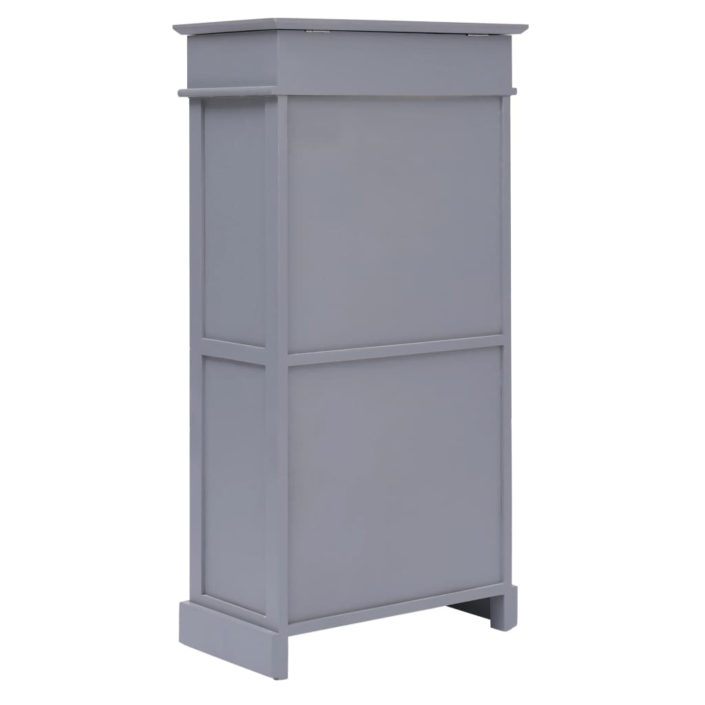 Shoe Cabinet 50X28X98 Cm Paulownia Wood