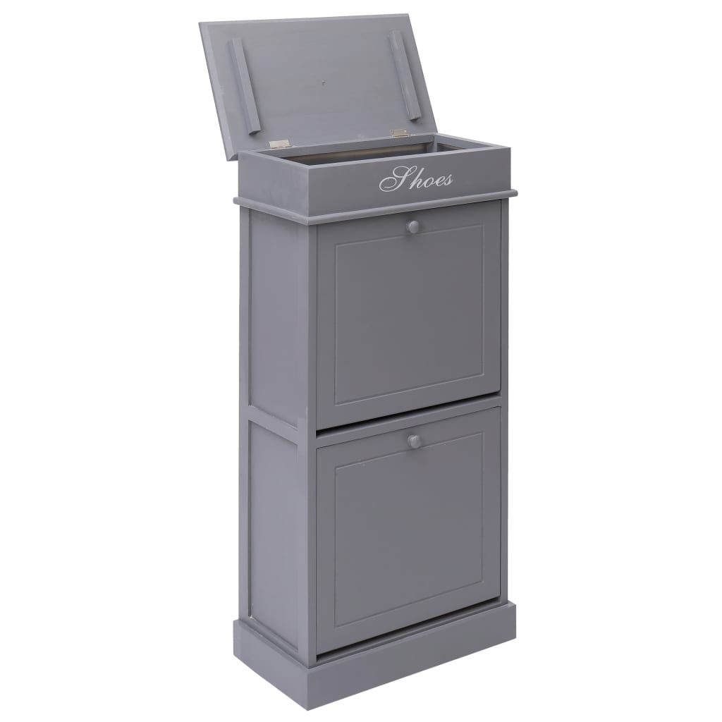 Shoe Cabinet 50X28X98 Cm Paulownia Wood