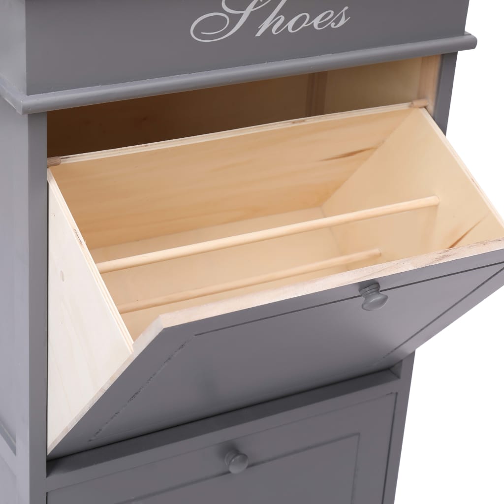 Shoe Cabinet 50X28X98 Cm Paulownia Wood