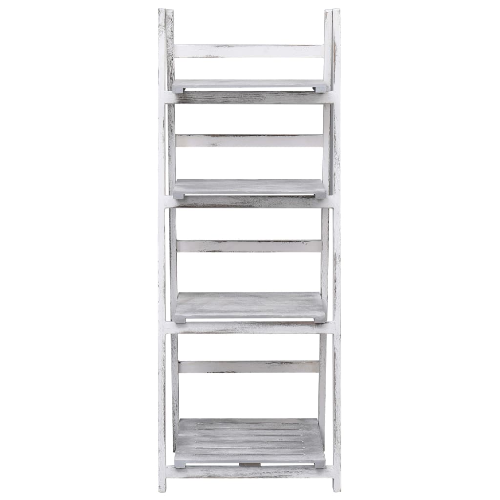 4-Tier Plant Stand Grey 43X33X113 Cm Wood