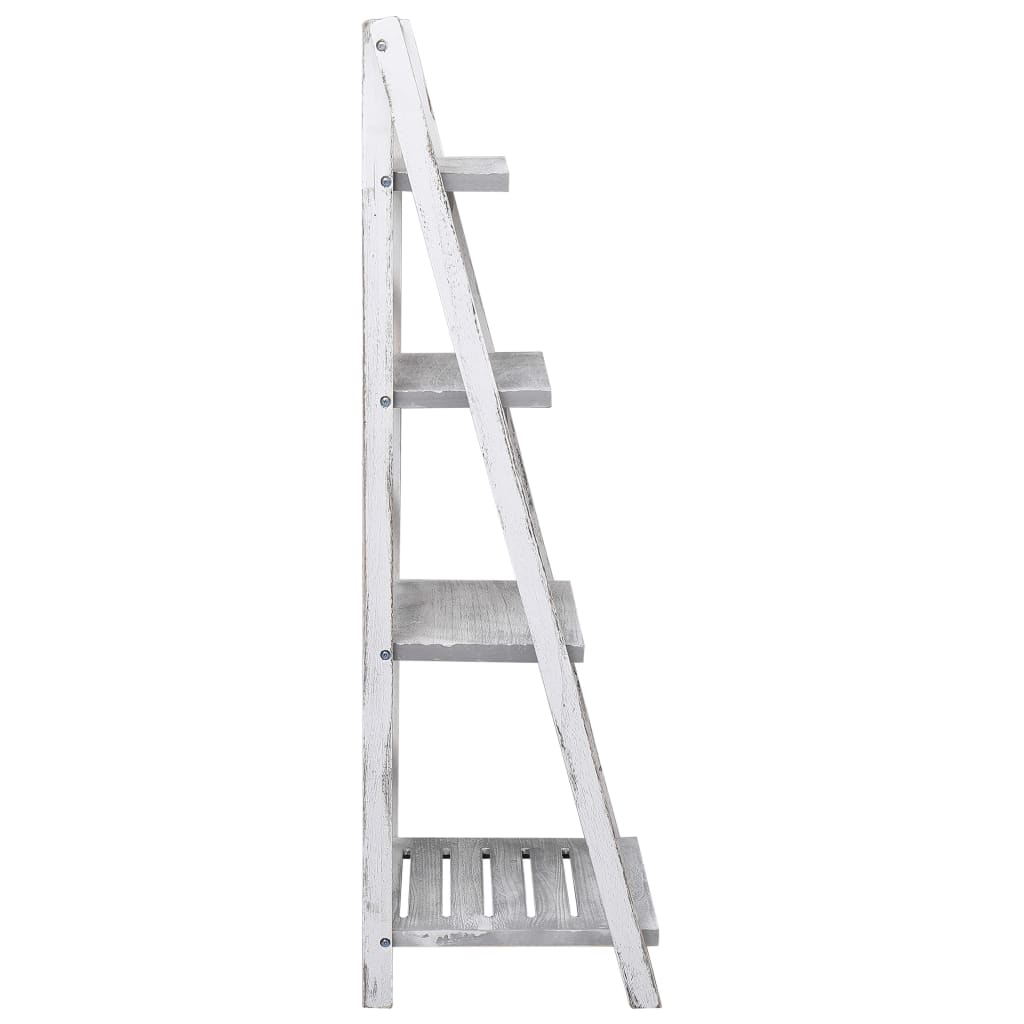 4-Tier Plant Stand Grey 43X33X113 Cm Wood