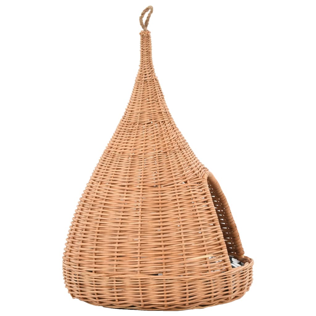 Cat House With Cushion 40X60 Cm Willow Teepee