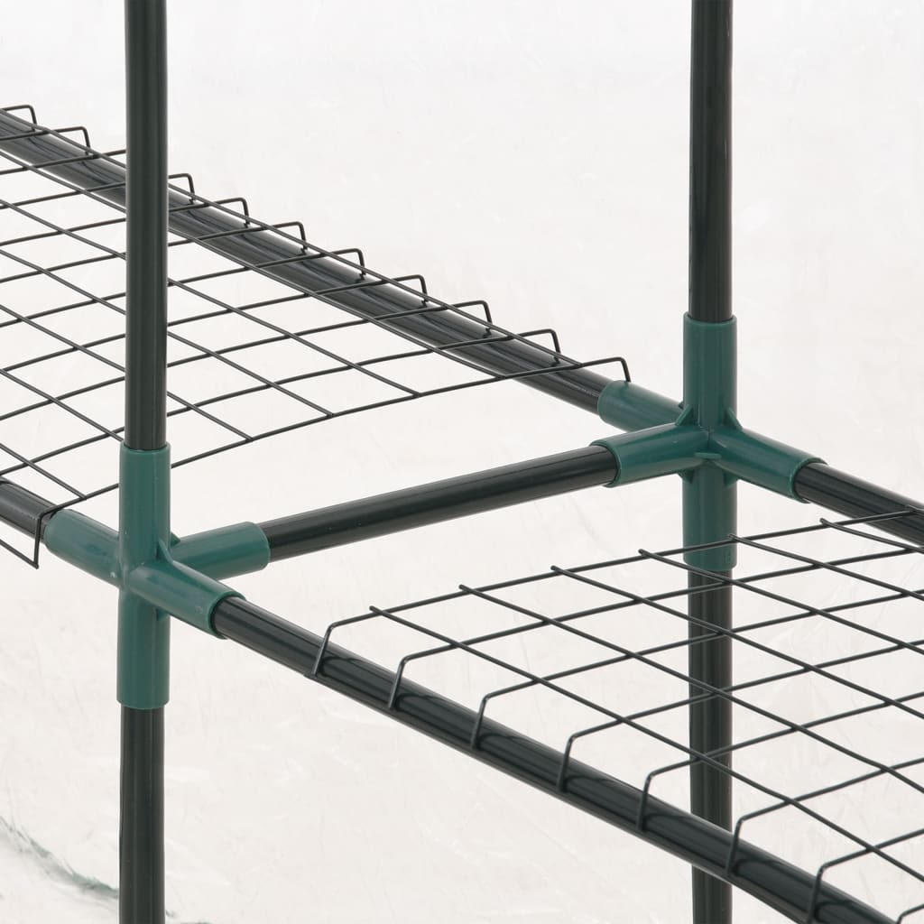 Greenhouse With 8 Shelves 143X143X195 Cm