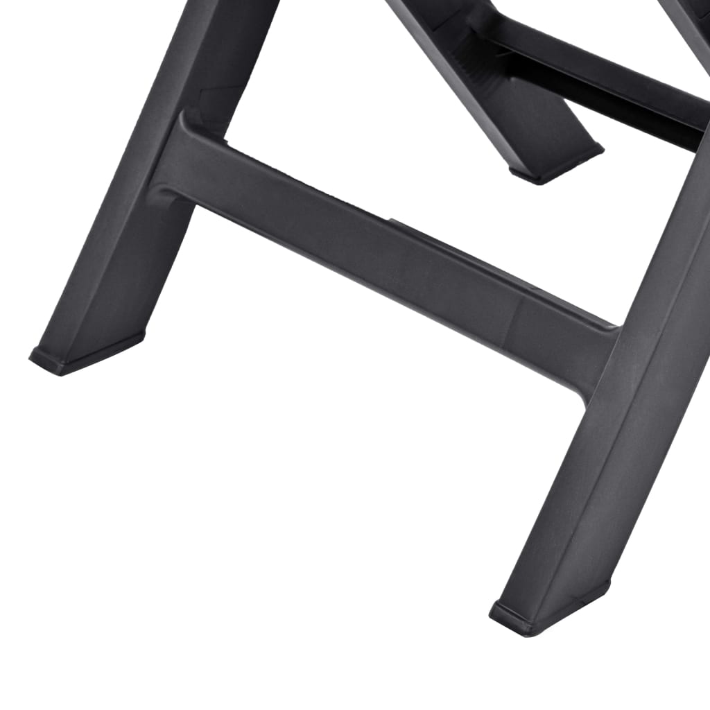 Folding Garden Chairs 2 Pcs Plastic
