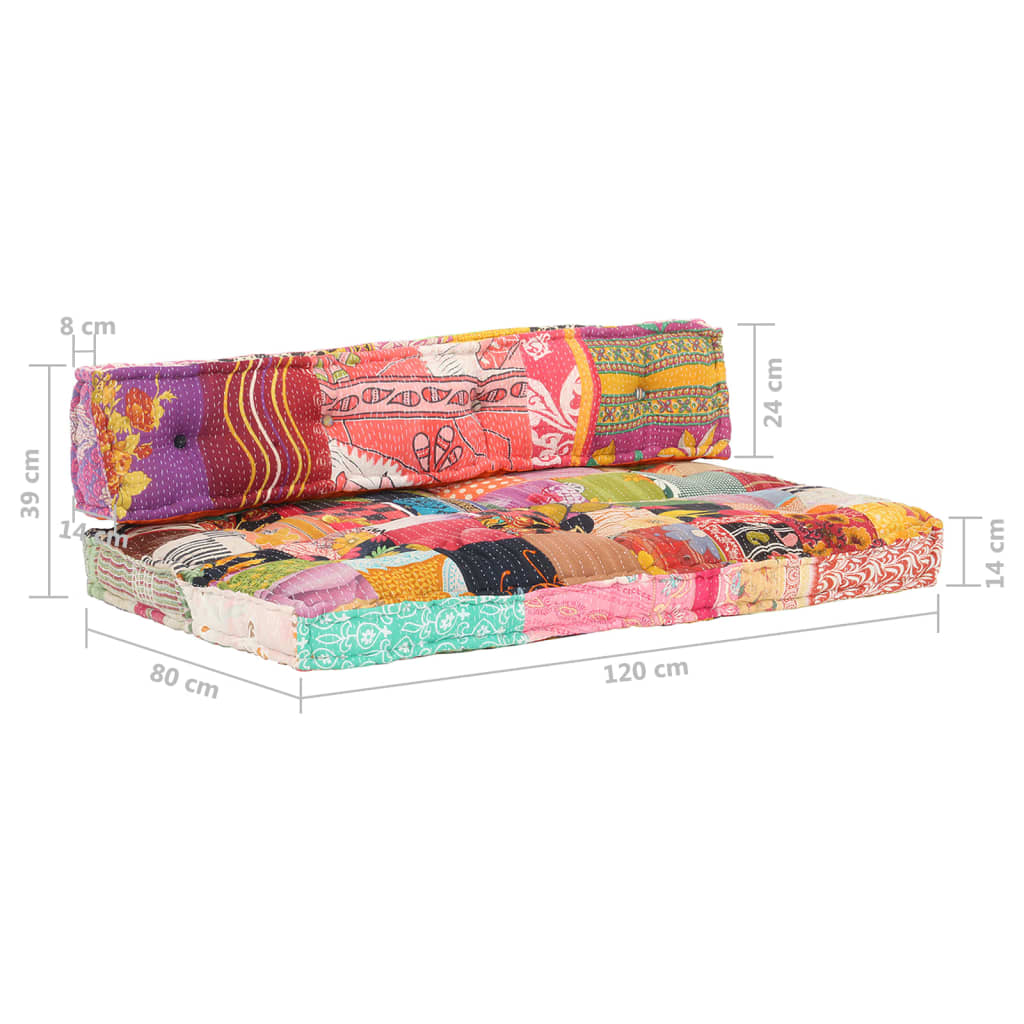 Pallet Sofa Cushion Fabric Patchwork