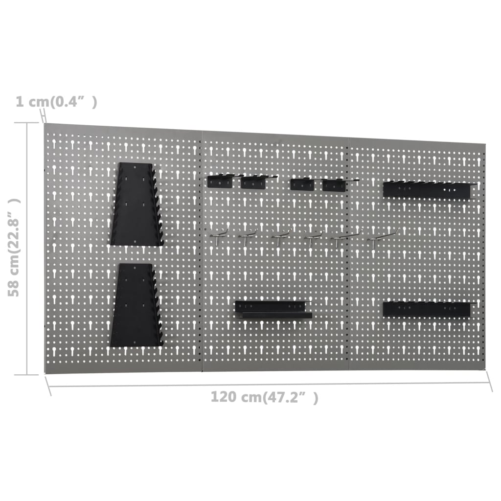 Workbench With Three Wall Panels