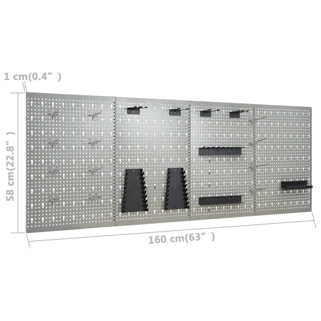 Workbench With Four Wall Panels