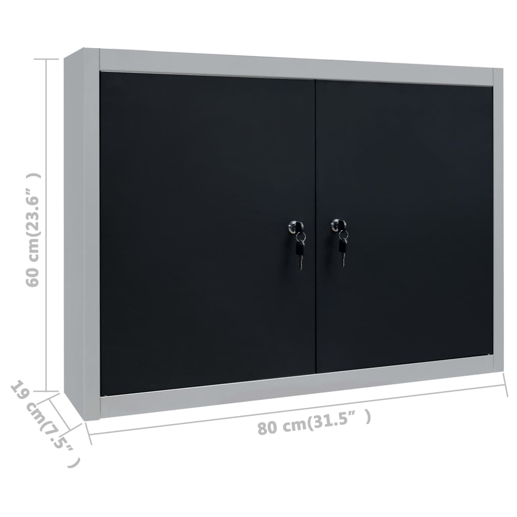 Workbench With Four Wall Panels And Two Cabinets