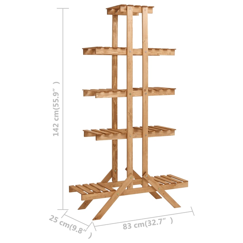 Plant Stand 83X25X142 Cm Firwood