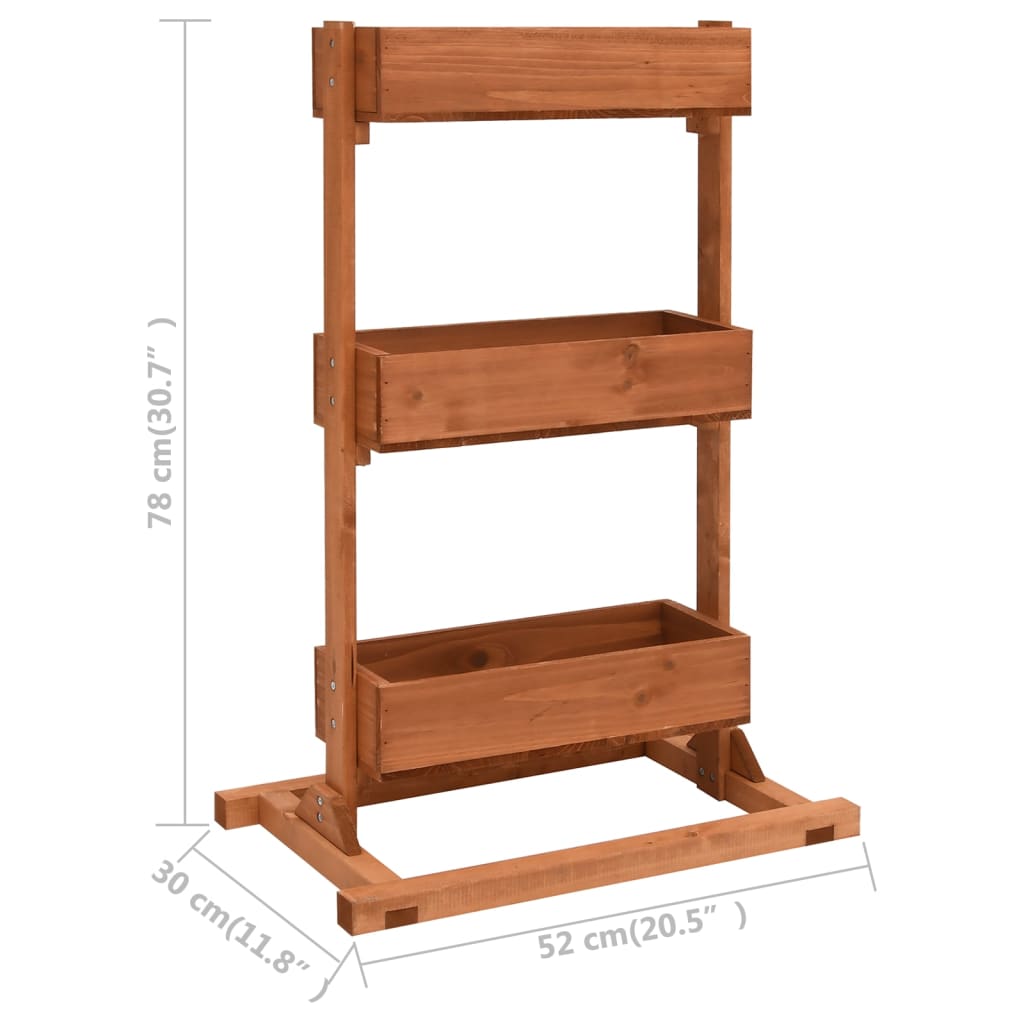 Planter 52X30X78 Cm Firwood