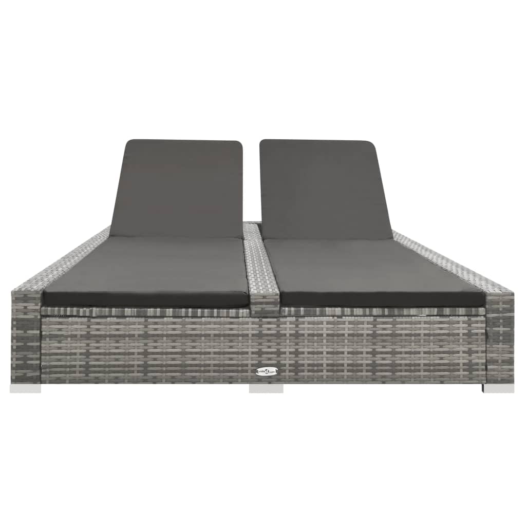 Double Sun Lounger Poly Rattan