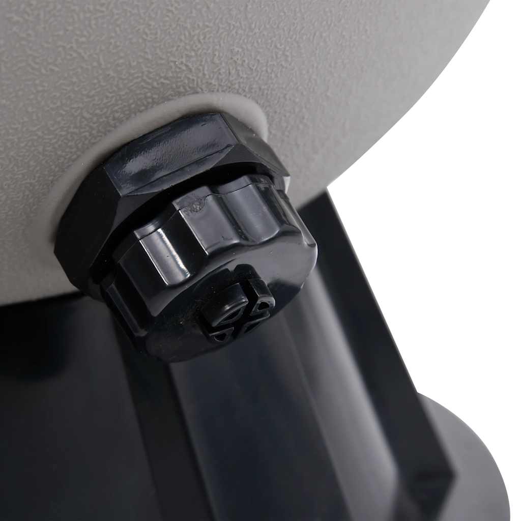 Pool Sand Filter With Side Mount 6-Way Valve Grey