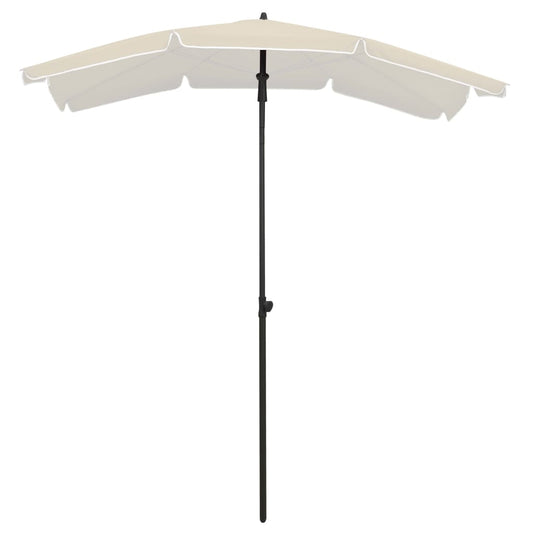 Garden Parasol With Pole 200X130 Cm