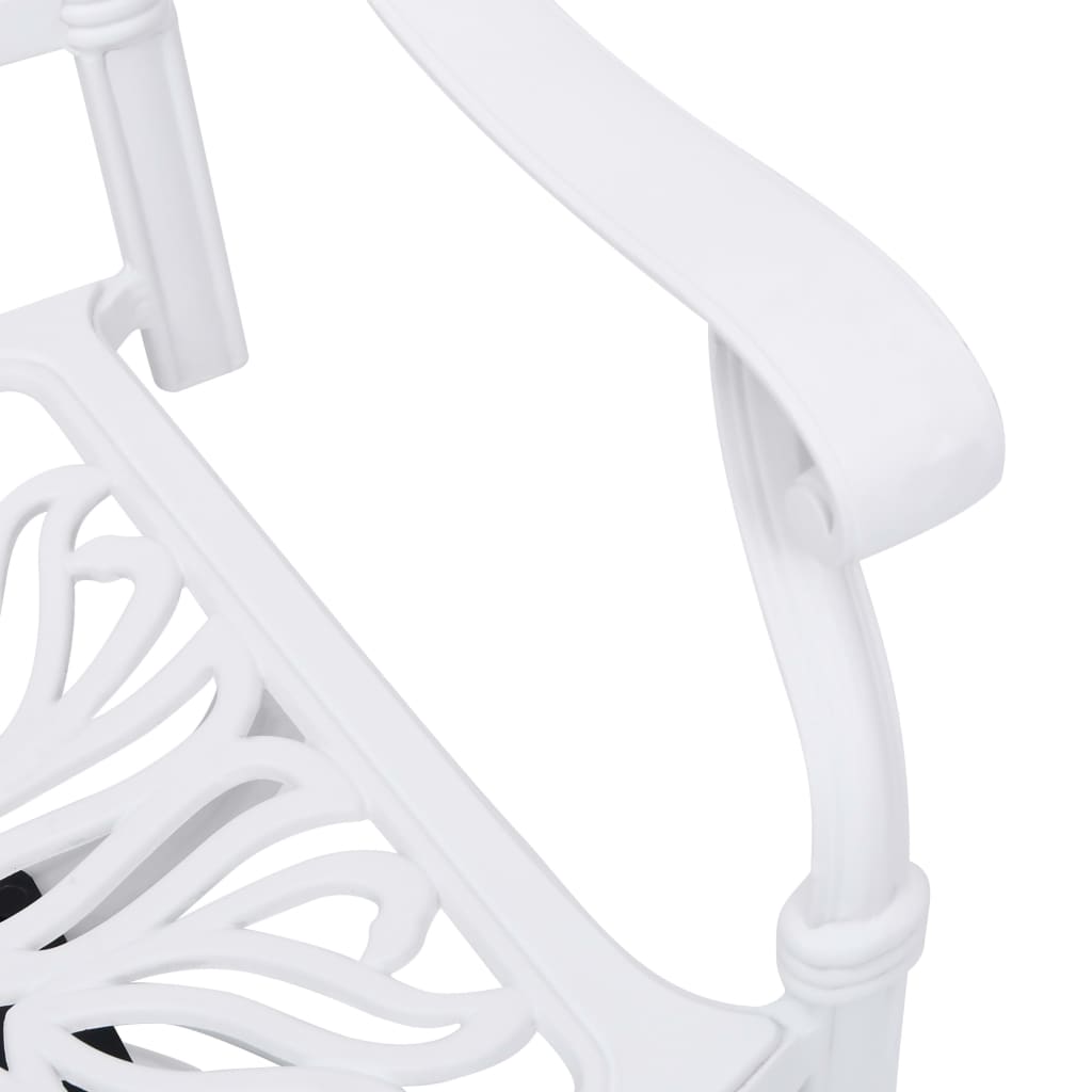 Swivel Garden Chairs 2 Pcs Cast Aluminium