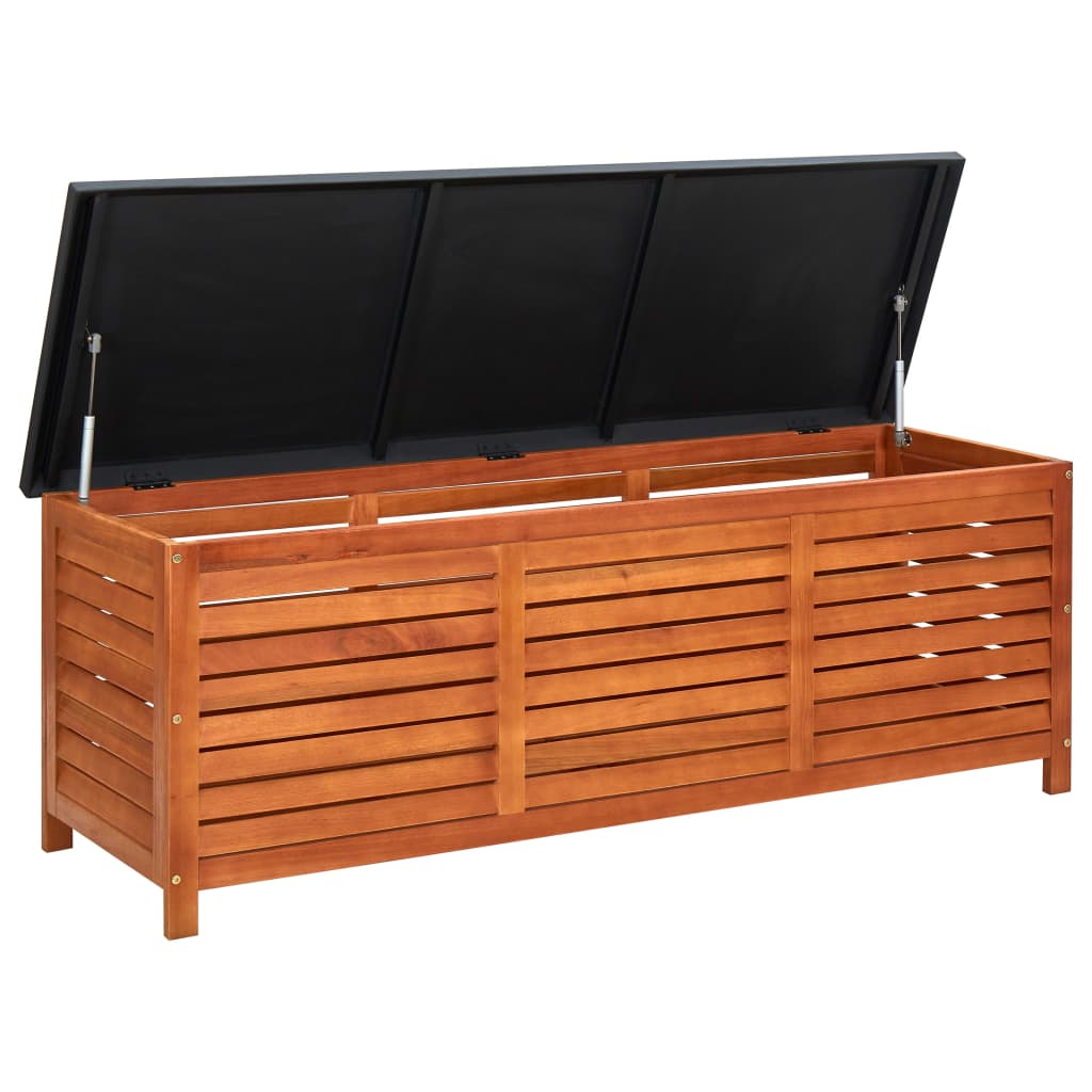 Garden Storage Box Solid Eucalyptus Wood