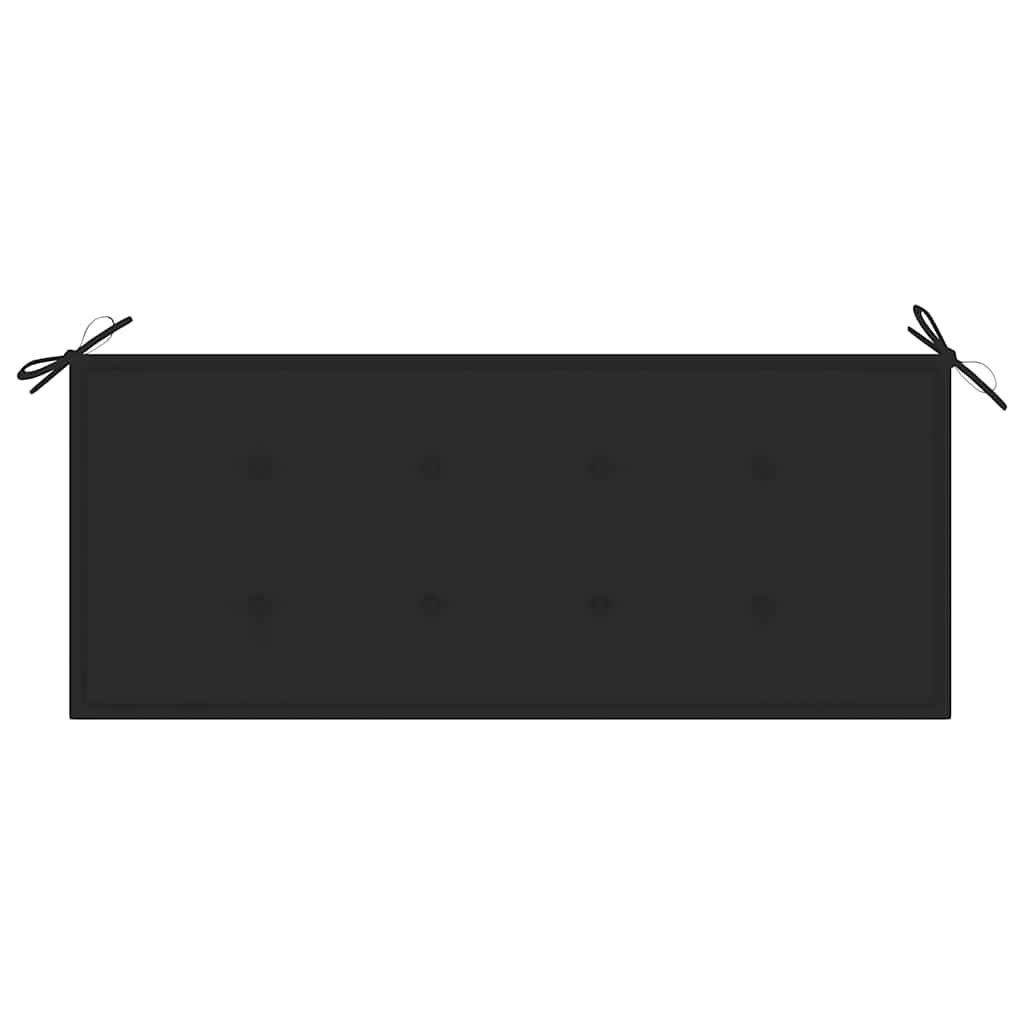 Folding Garden Bench With Cushion 118 Cm Bamboo