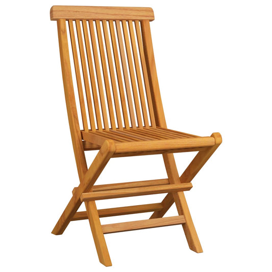 Folding Garden Chairs 6 Pcs Solid Teak Wood