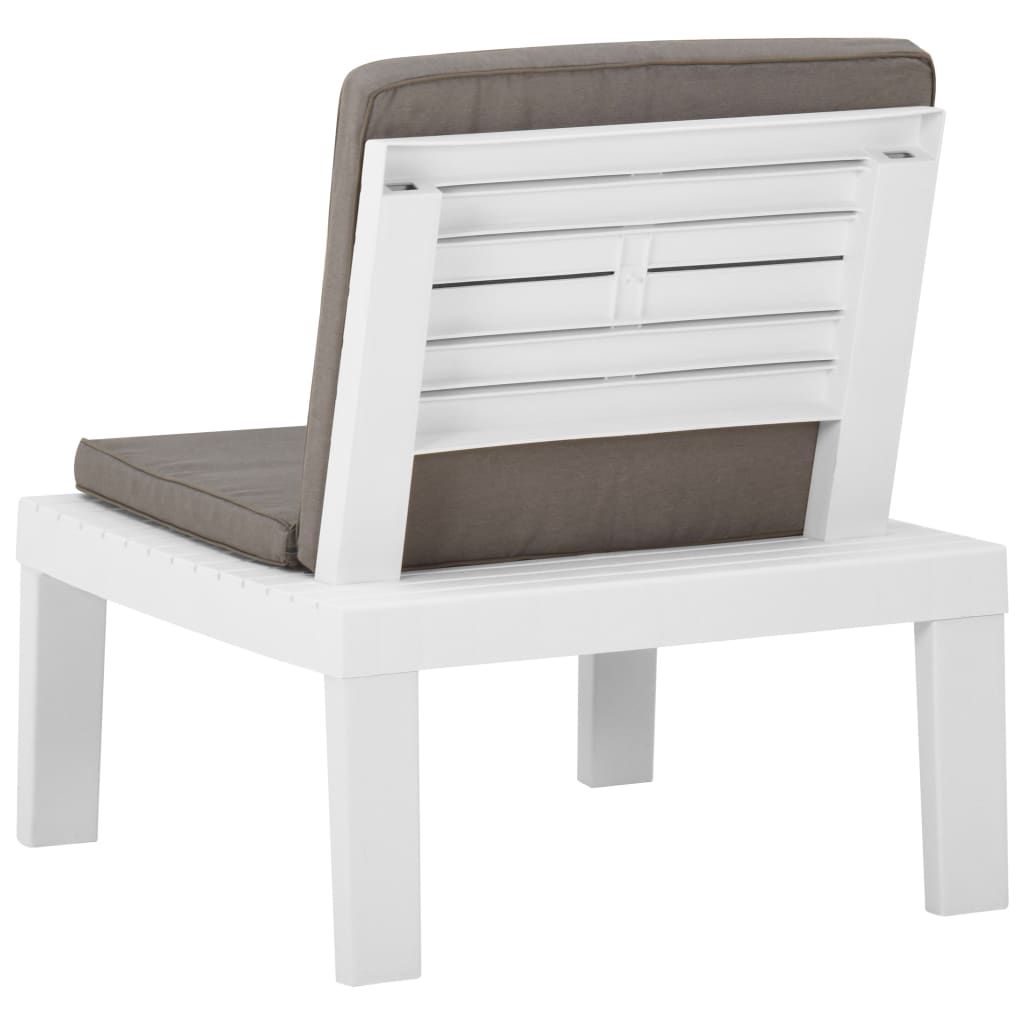 Garden Lounge Chair With Cushion Plastic