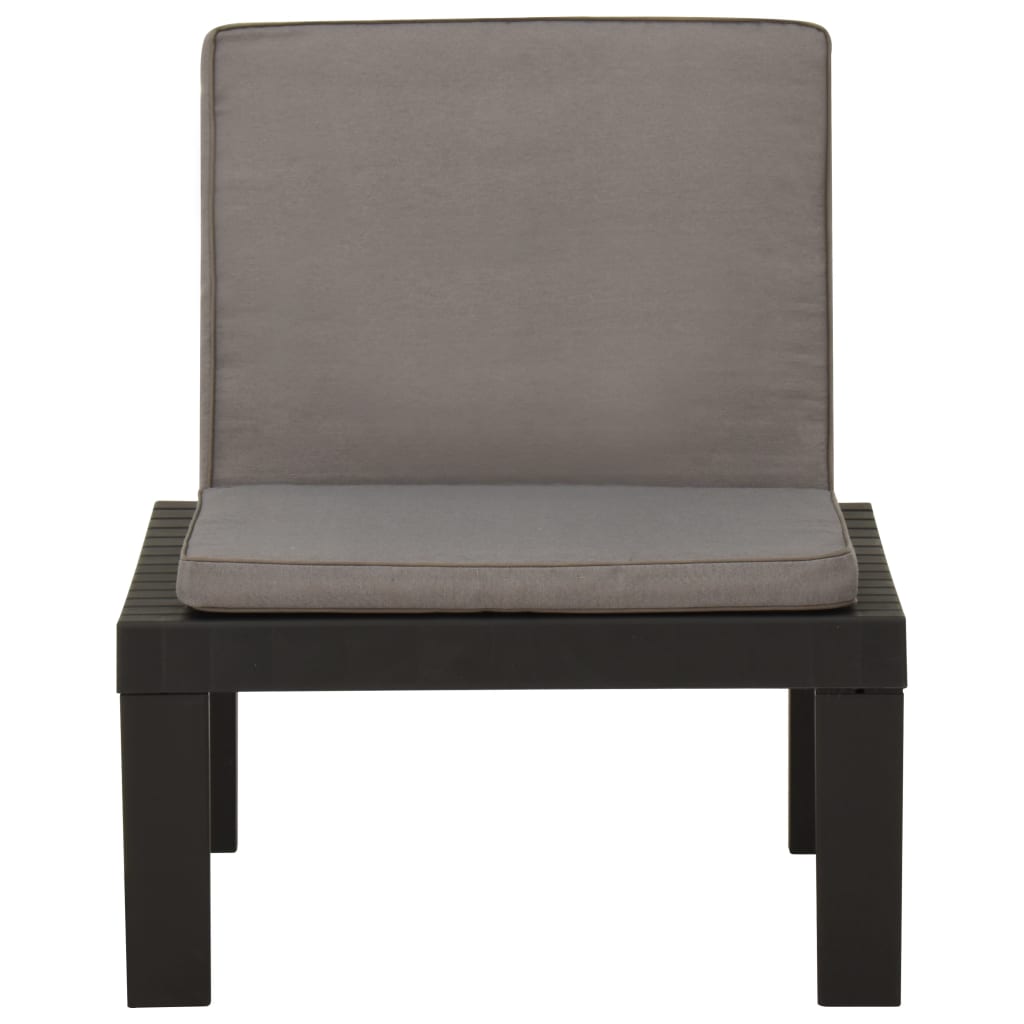 Garden Lounge Chair With Cushion Plastic
