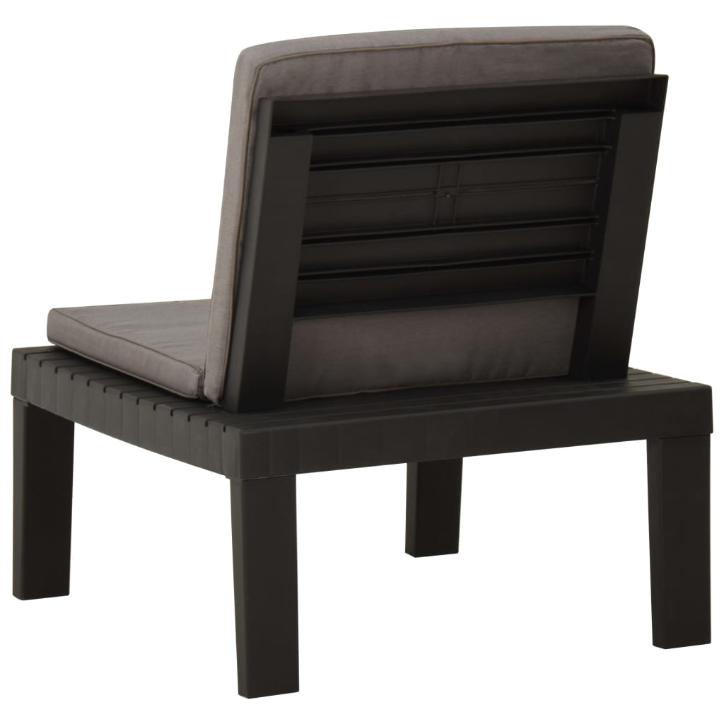 Garden Lounge Chair With Cushion Plastic