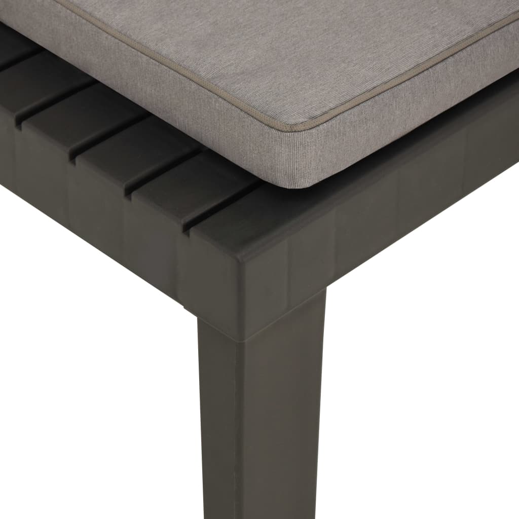 Garden Lounge Chair With Cushion Plastic