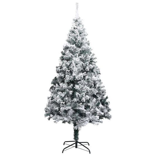 Artificial Christmas Tree With Flocked Snow Green 300 Cm Pvc