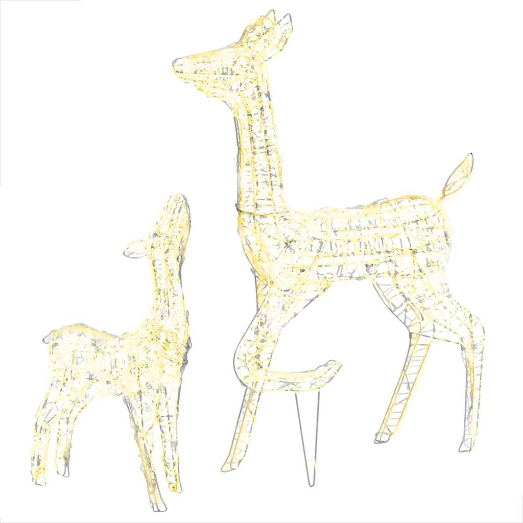 Acrylic Reindeer Family Christmas Decoration 160 Led