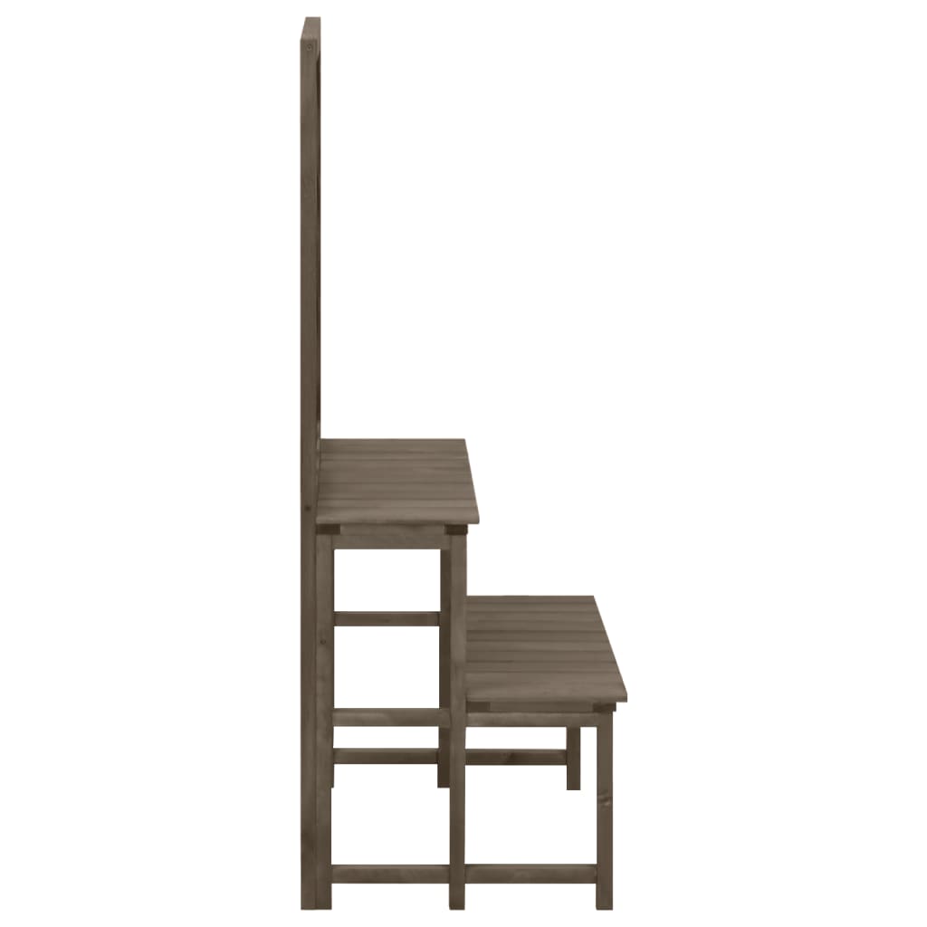 Plant Stand With Trellis 70X42X115 Cm Solid Fir Wood