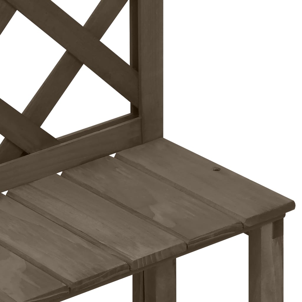 Plant Stand With Trellis 70X42X115 Cm Solid Fir Wood