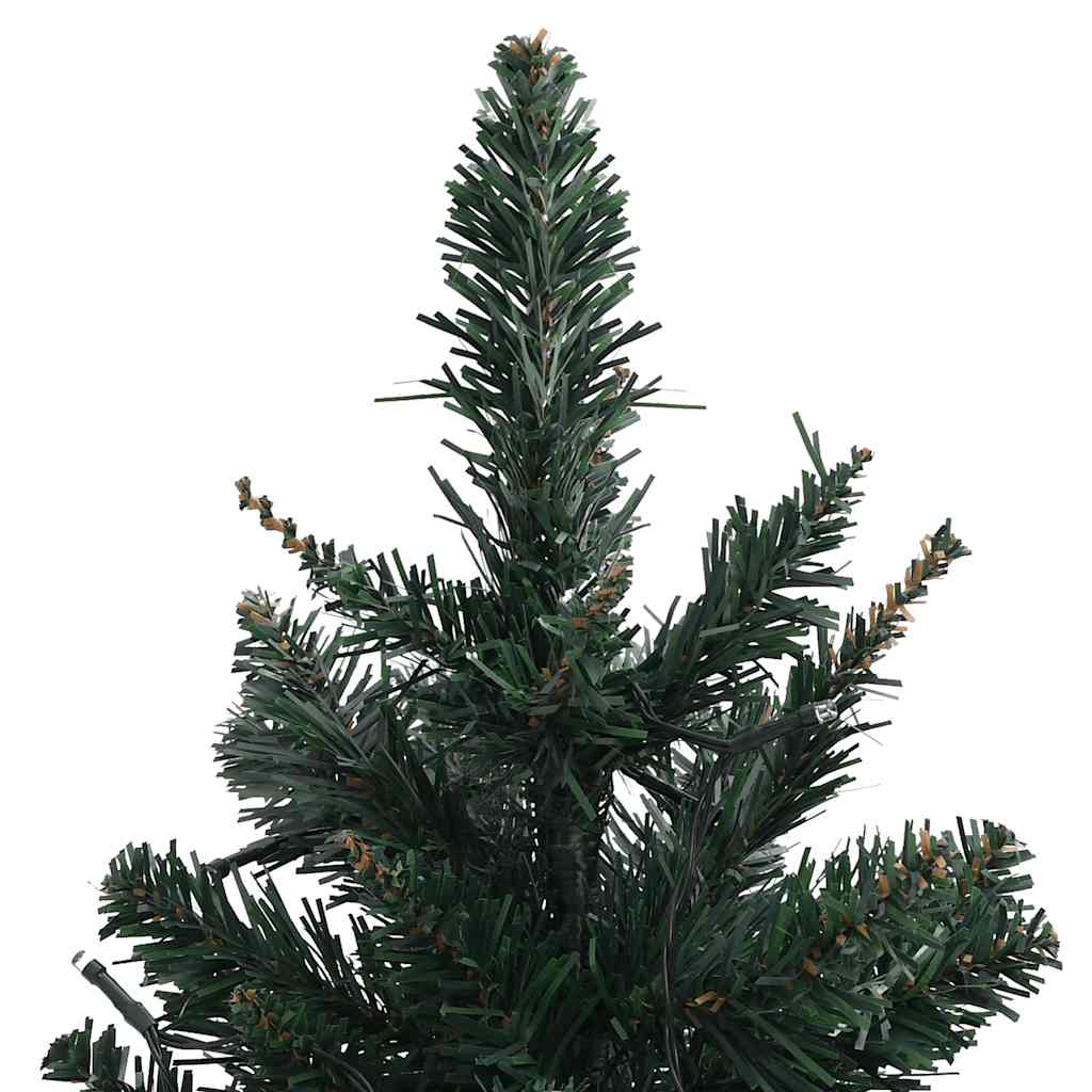 Artificial Pre-Lit Christmas Tree With Stands Green 90 Cm Pvc