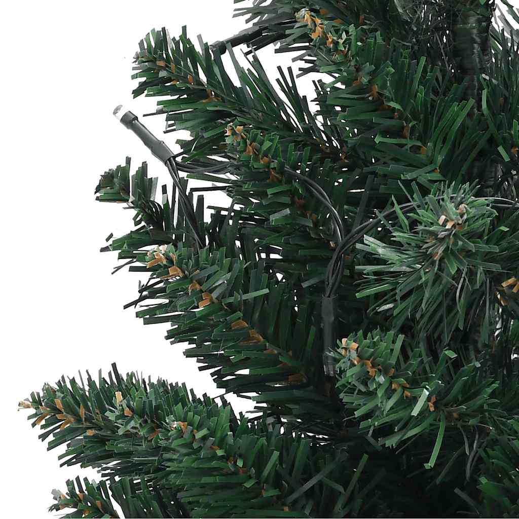 Artificial Pre-Lit Christmas Tree With Stands Green 90 Cm Pvc