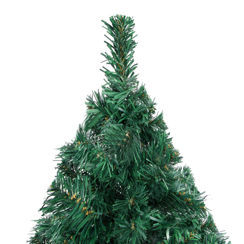 Artificial Pre-Lit Christmas Tree With Thick Branches Green 150 Cm