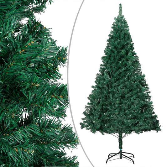 Artificial Pre-Lit Christmas Tree With Thick Branches Green 210 Cm