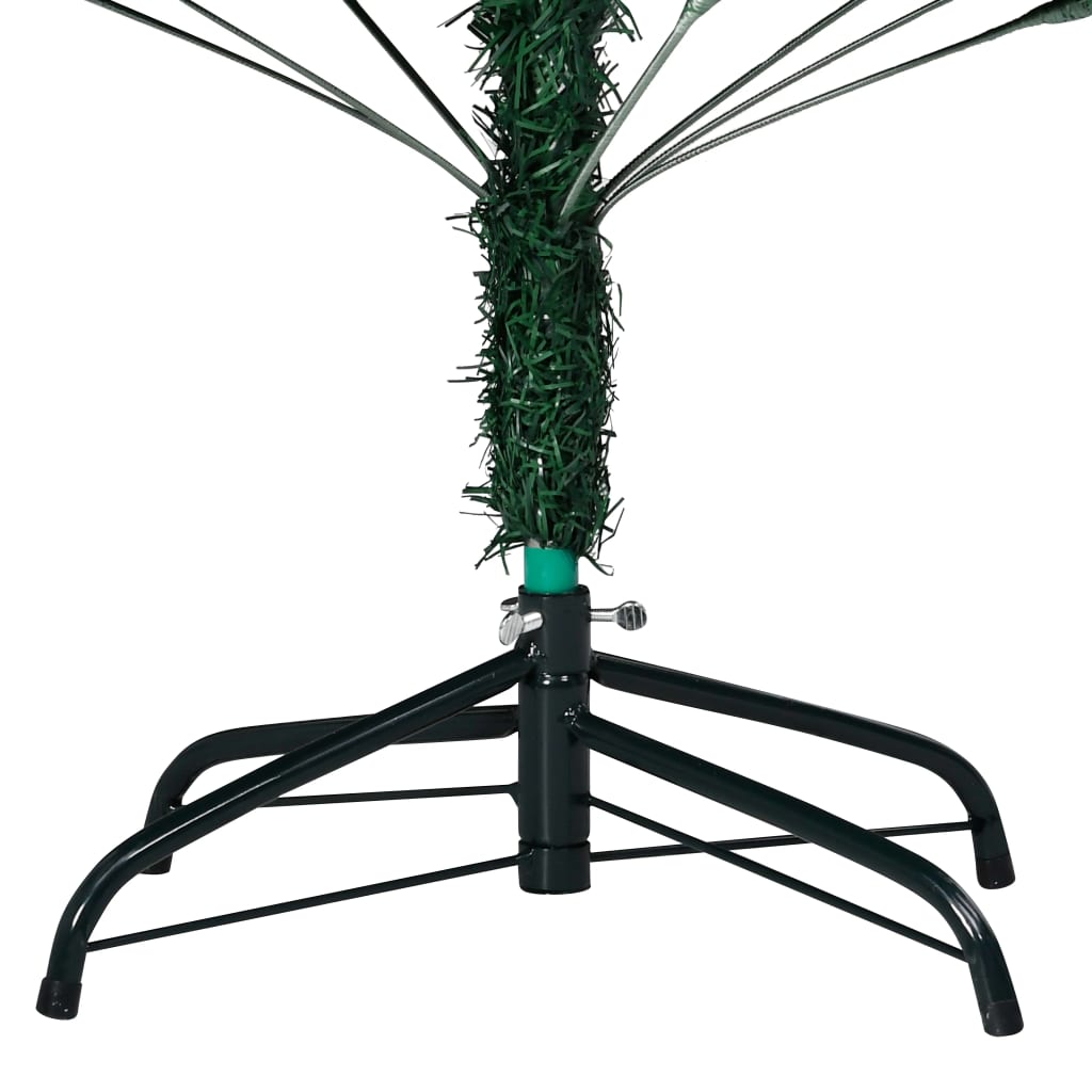 Artificial Pre-Lit Christmas Tree With Thick Branches Green 210 Cm