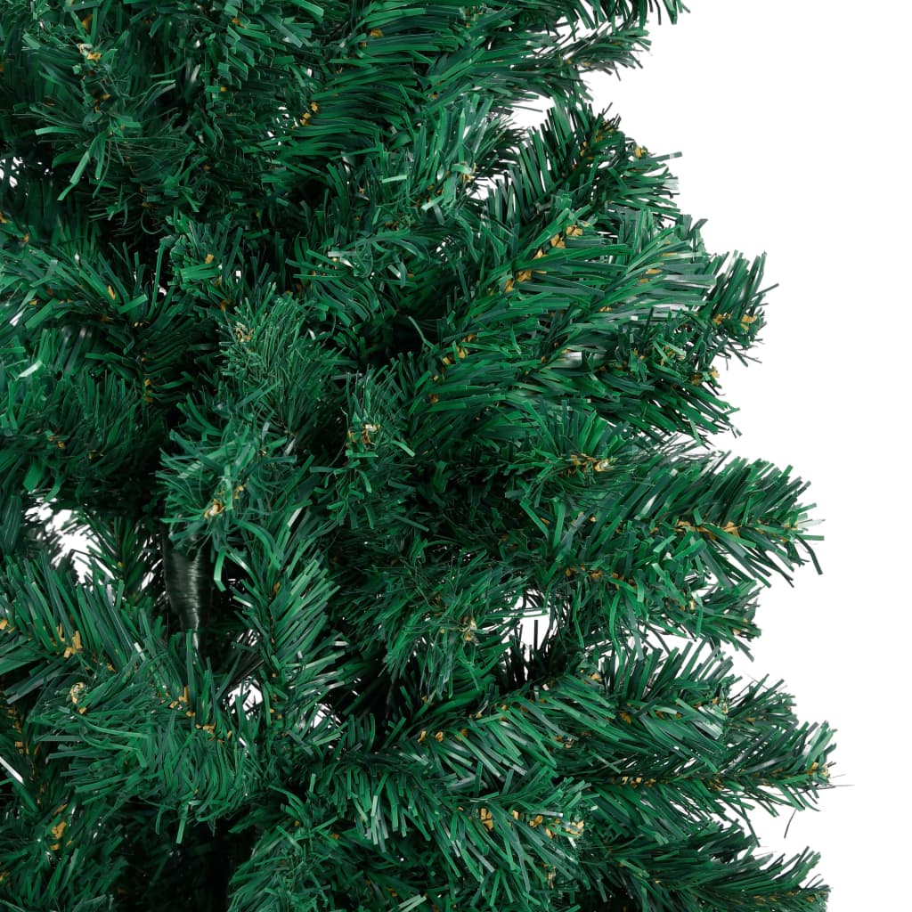 Artificial Pre-Lit Christmas Tree With Thick Branches Green 240 Cm